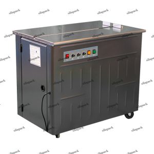 เครื่องรัดกล่องกึ่งอัตโนมัติ รุ่น SL-11 Semi Automatic Strapping Machine แข็งแรง ทนทาน ใช้งานง่าย ประหยัดเวลา เหมาะสำหรับการรัดกล่องบรรจุภัณฑ์